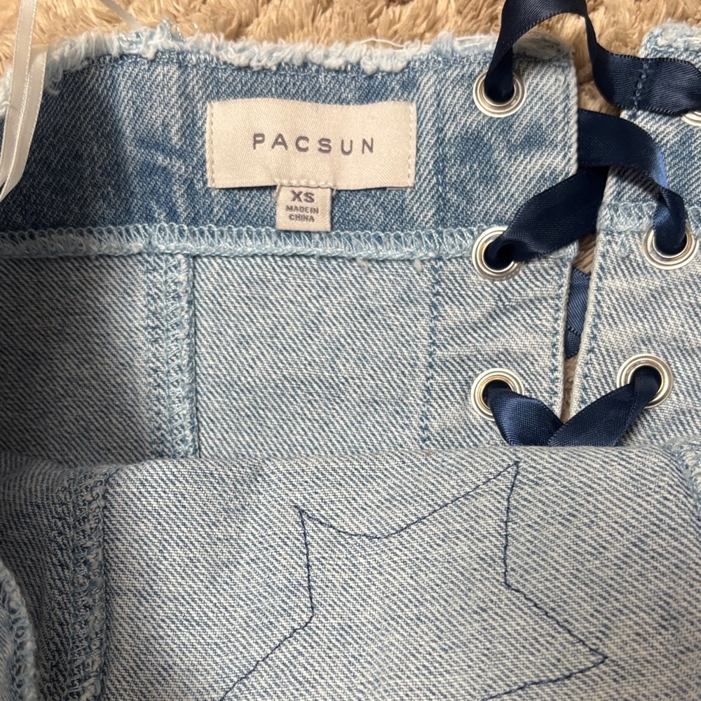 Pacsun Supernova Denim Corset - Picture 4 of 6